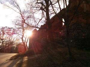 Die Insterburg am Sptnachmittag