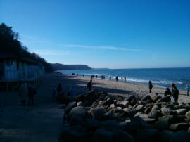 Der Strand: klein, aber nett