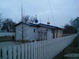 Eine der wenigen aktiven orthodoxen Kirchen im Oblast