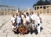 Unsere Reisegruppe im antiken Gerasa